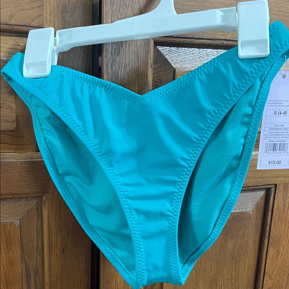 Women's green  Swim Bottom Sz. Small wild fable